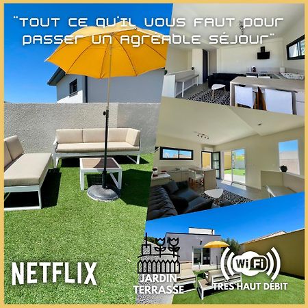 Appartement Souplex Jardin Proche Autoroute, Plages Et Attractions, Wifi - Tv, Calme Bessan Exterior photo