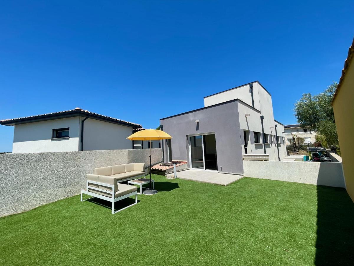 Appartement Souplex Jardin Proche Autoroute, Plages Et Attractions, Wifi - Tv, Calme Bessan Exterior photo