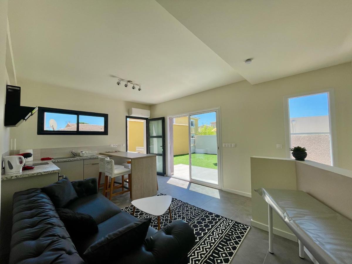 Appartement Souplex Jardin Proche Autoroute, Plages Et Attractions, Wifi - Tv, Calme Bessan Exterior photo