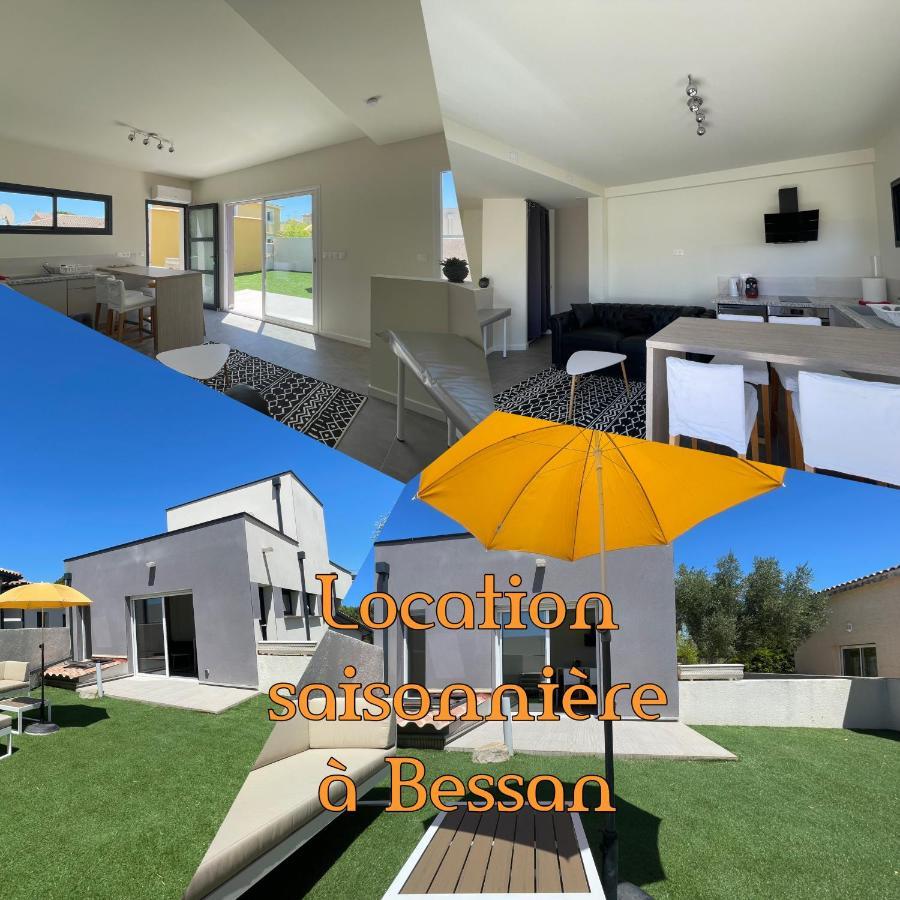 Appartement Souplex Jardin Proche Autoroute, Plages Et Attractions, Wifi - Tv, Calme Bessan Exterior photo