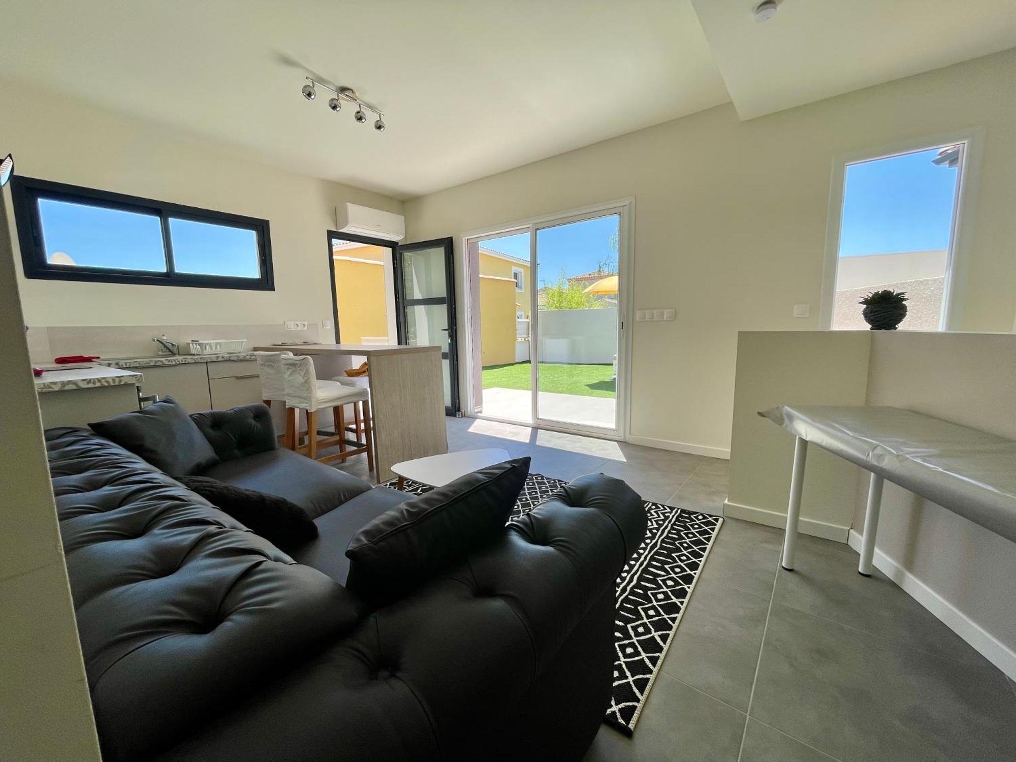 Appartement Souplex Jardin Proche Autoroute, Plages Et Attractions, Wifi - Tv, Calme Bessan Exterior photo